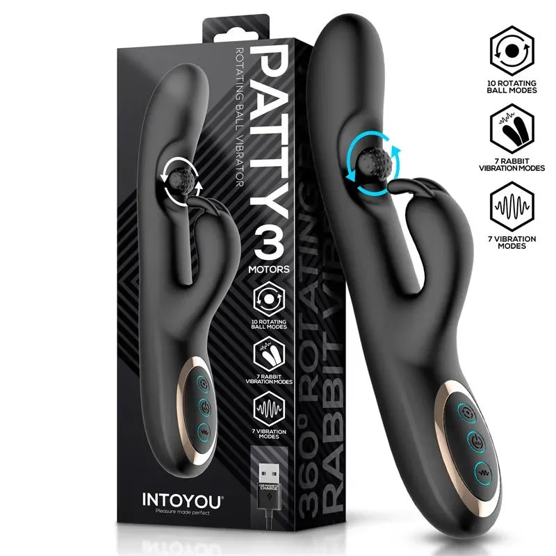 INTOYOU Patty vibrators ar rotējošu lodīti