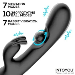 INTOYOU Patty vibrators ar rotējošu lodīti