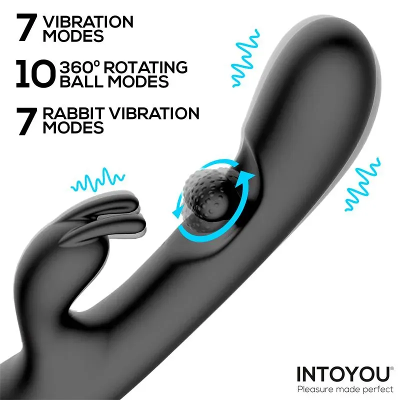 INTOYOU Patty vibrators ar rotējošu lodīti