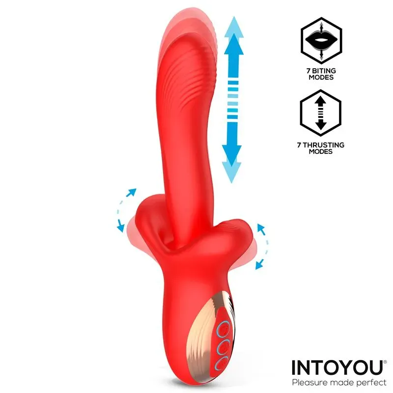 INTOYOU Vyron vibrators ar grūdieniem un kodumu