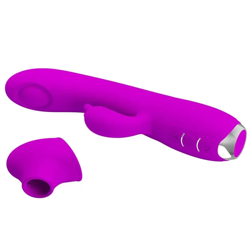 PRETTYLOVE Regina vibrators ar sūkšanu