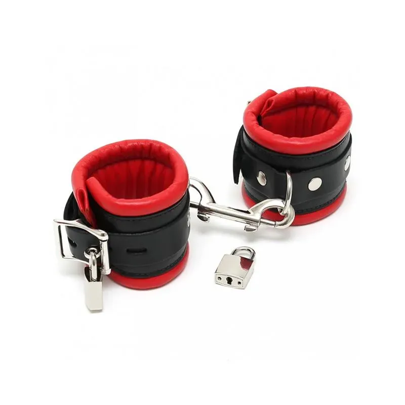 BONDAGE PLAY Feet Cuffs LUX ādas potīšu aproces