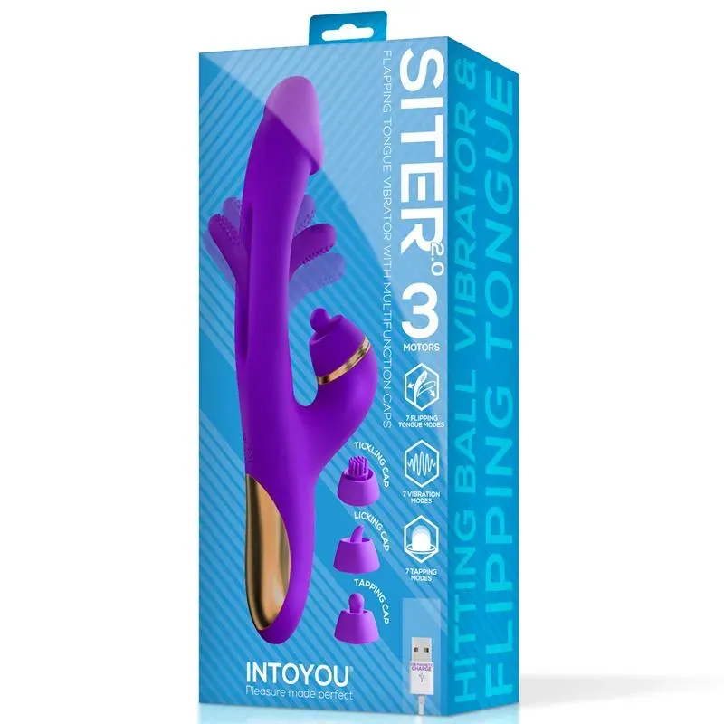 INTOYOU Siter 2.0 вибратор с язычком и шариком
