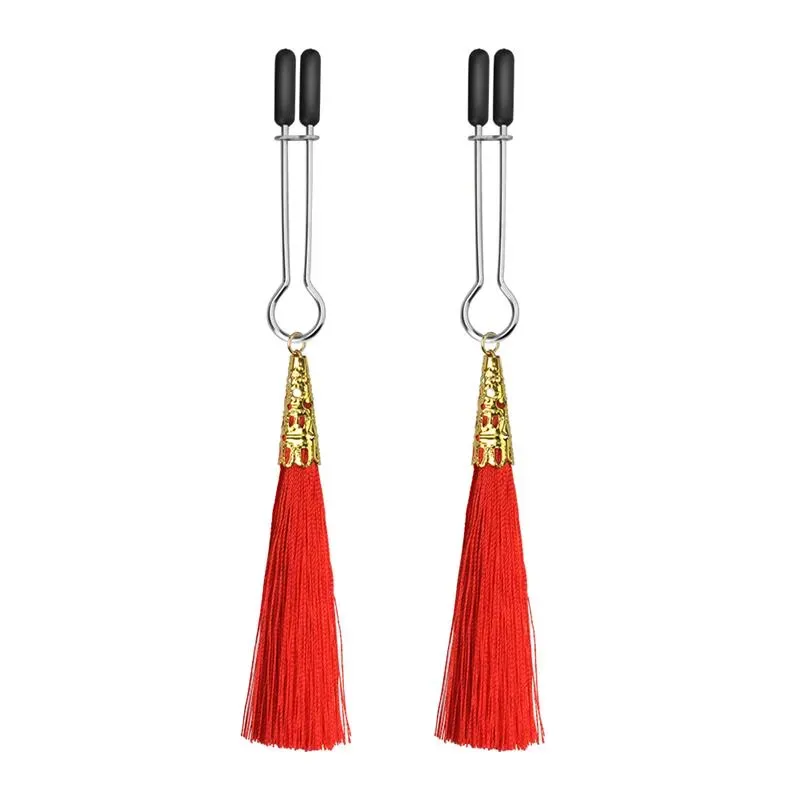 LOVETOY Glamor Tassel krūšu galu spailes, sarkanas