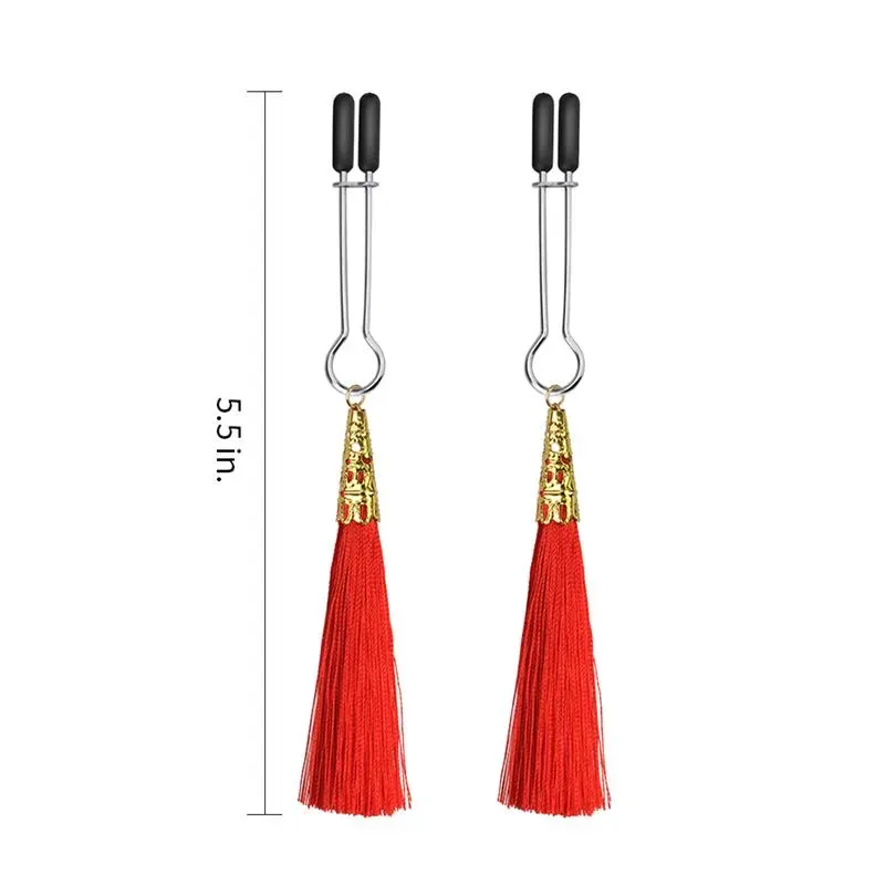 LOVETOY Glamor Tassel зажимы для сосков, красные