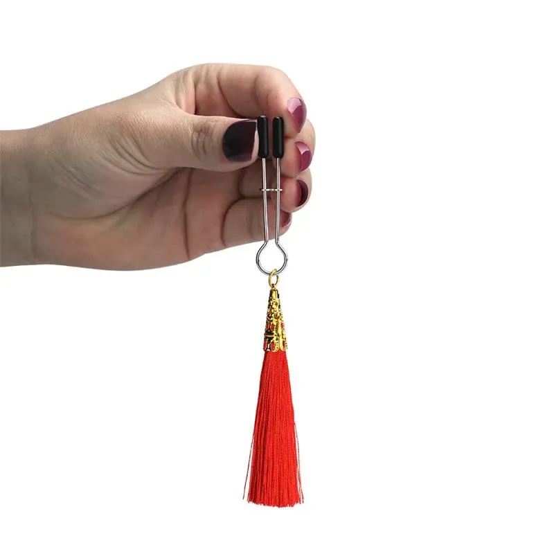 LOVETOY Glamor Tassel krūšu galu spailes, sarkanas