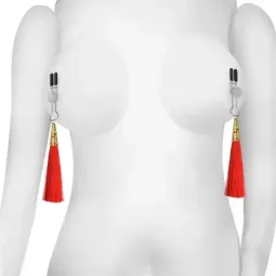 LOVETOY Glamor Tassel krūšu galu spailes, sarkanas