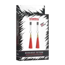 LOVETOY Glamor Tassel krūšu galu spailes, sarkanas