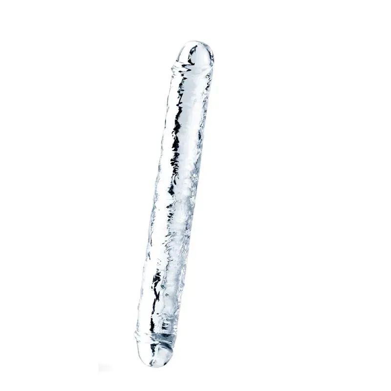 LOVETOY Flawless Clear 12 divpusējais dildo