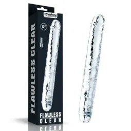 LOVETOY Flawless Clear 12 divpusējais dildo