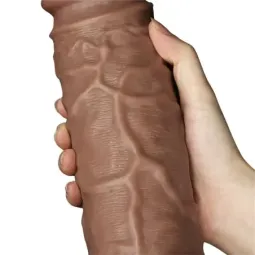 LOVETOY Dildo King 10.5 reālistisks dildo, brūns
