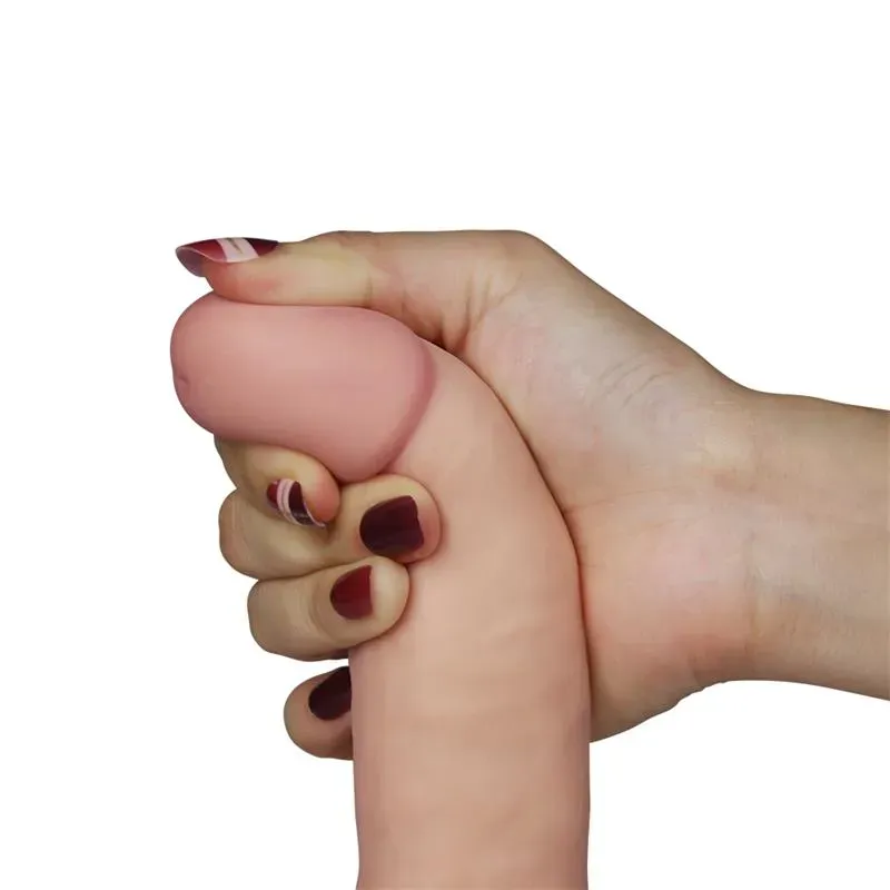LOVETOY The Ultra Soft Dude vibrējošs dildo 18 cm