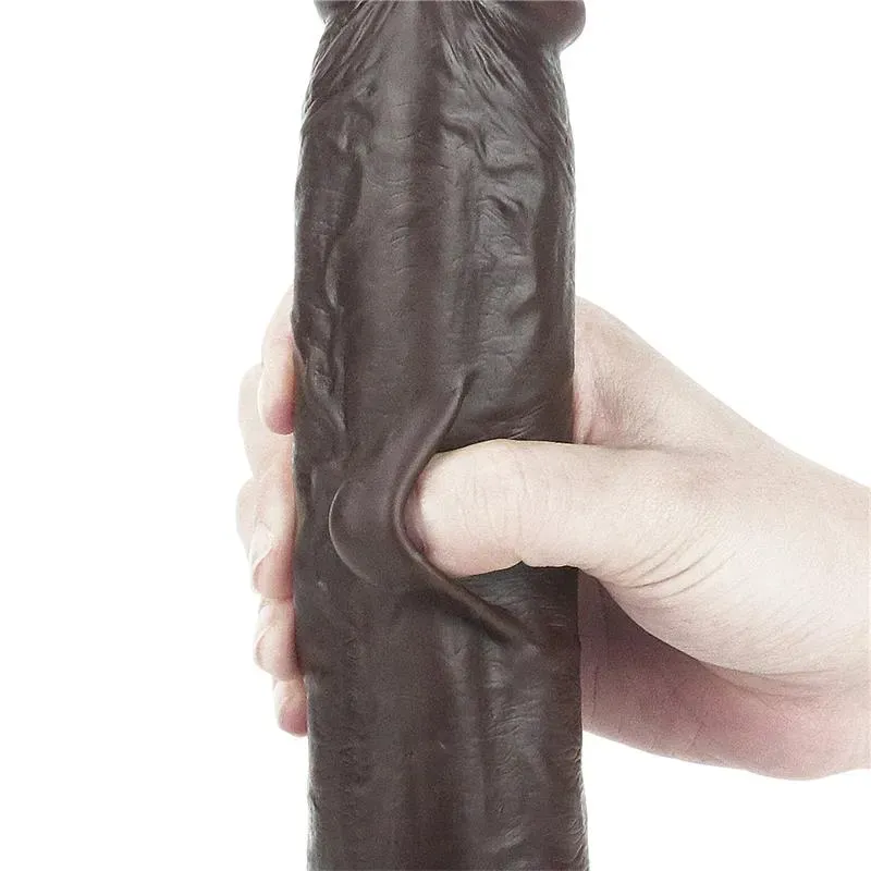 LOVETOY Sliding 9 reālistisks dildo, melns