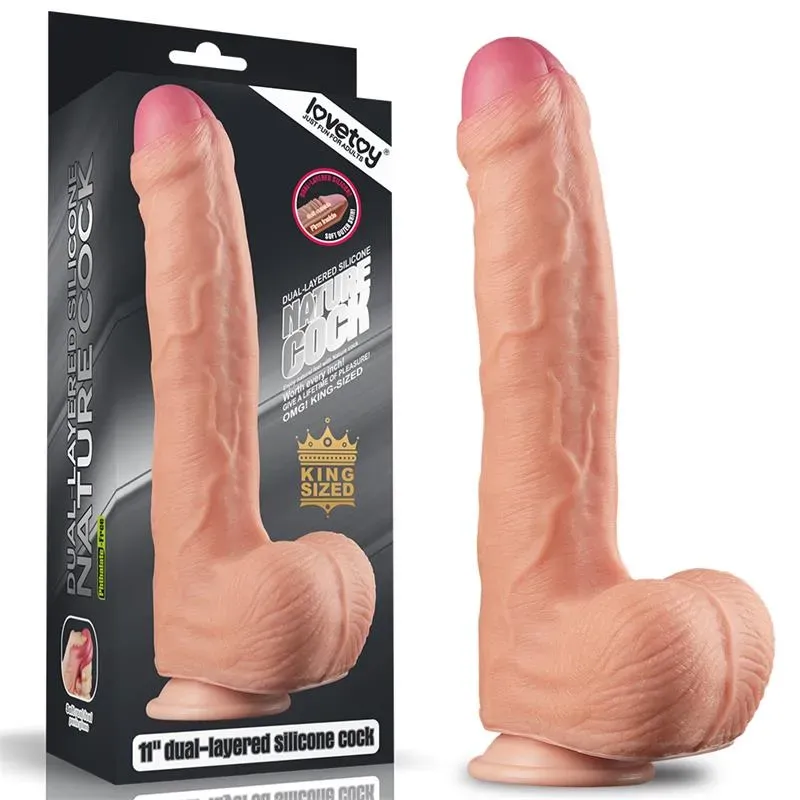 LOVETOY Nature Dildo 11 Dual Layer reālistisks dildo