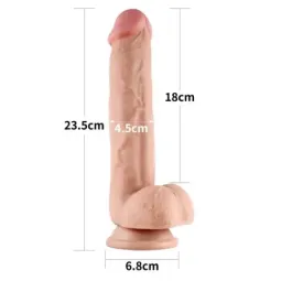 LOVETOY Sliding 9 reālistisks dildo, 23,5 cm