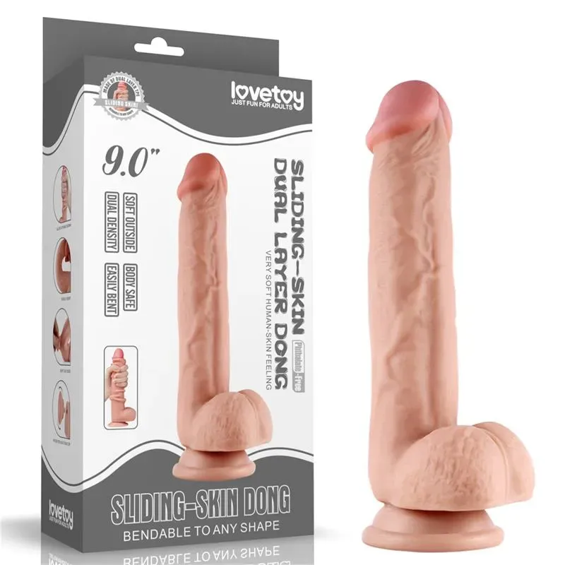 LOVETOY Sliding Skin фаллоимитатор 23,5 см