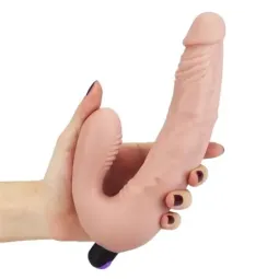 LOVETOY bezsiksnu dubultais dildo ar vibrāciju