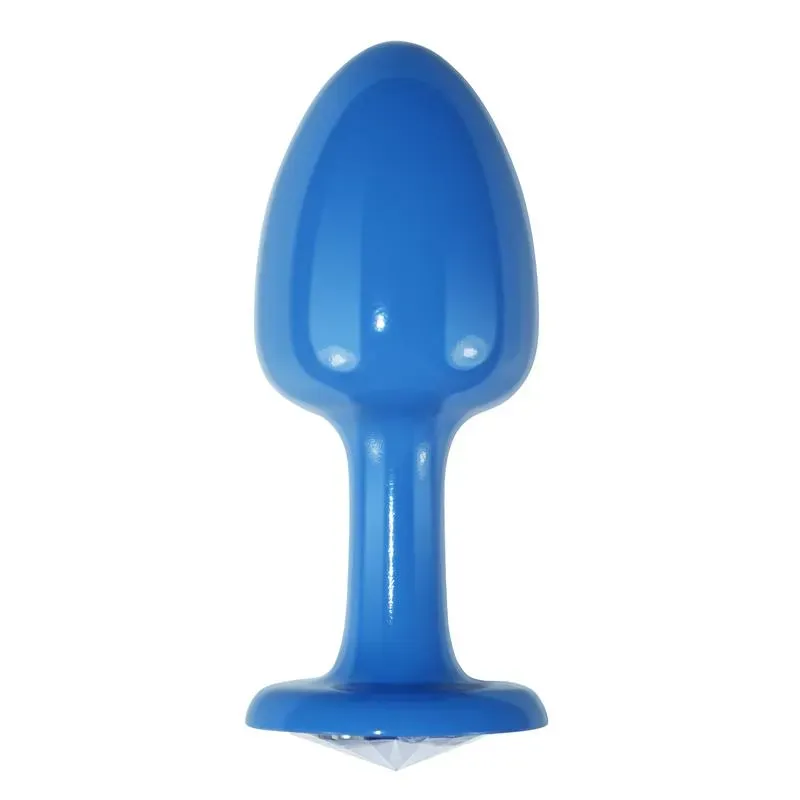 LOVETOY Blue Rosebud анальная пробка из металла