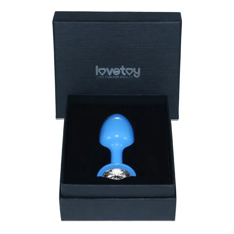 LOVETOY metāla anālais korķis ar kristālu