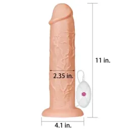 LOVETOY Dildo King 11 vibrējošais dildo