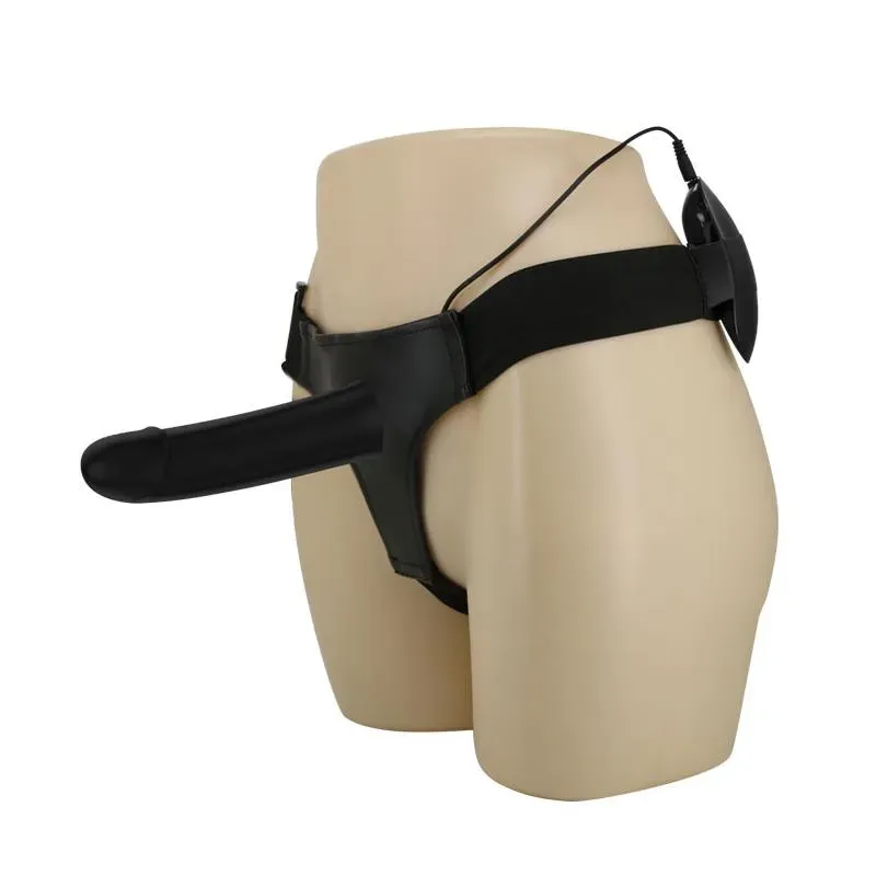 PRETTYLOVE Vito vibrējošs strap-on ar dobu dildo