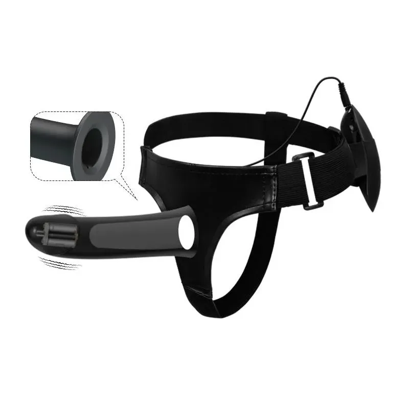 PRETTYLOVE Vito vibrējošs strap-on ar dobu dildo