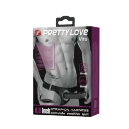 PRETTYLOVE Vito страпон с вибрацией