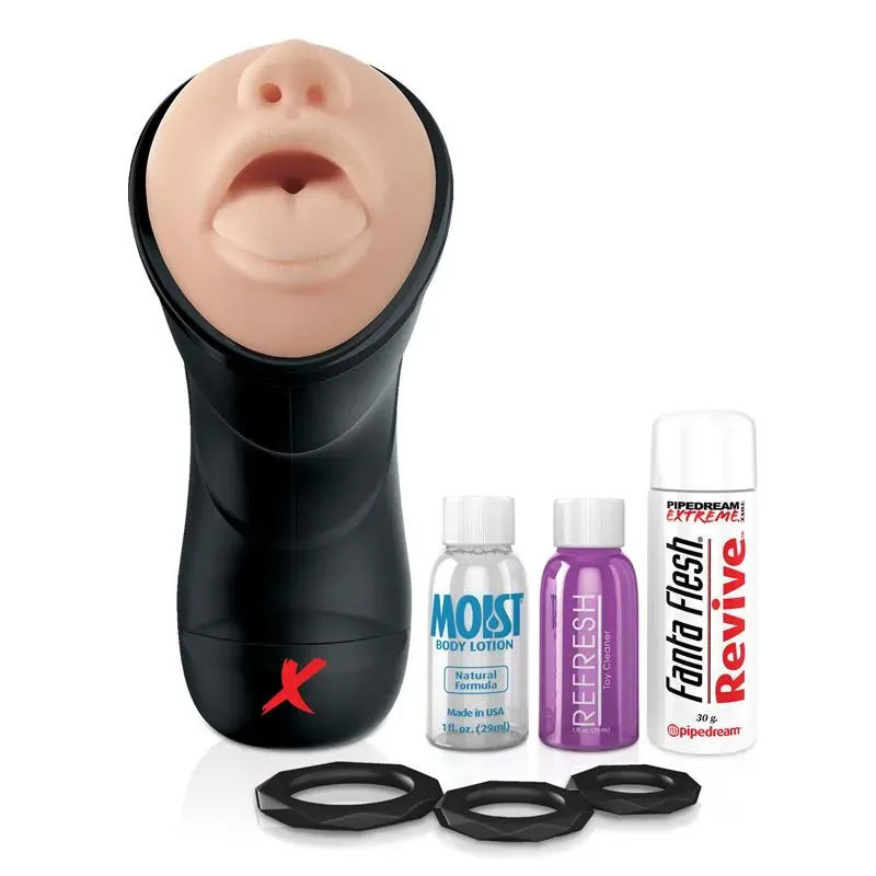 PDX ELITE Deep Throat vibrējošais masturbators
