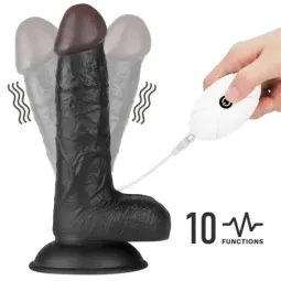 LOVETOY страпон 18 см с вибрацией, 10 функций