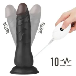 LOVETOY страпон с вибрацией, фаллоимитатор 19 см