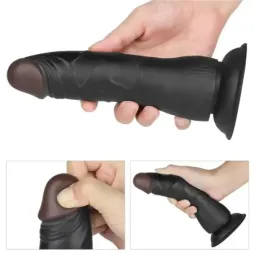 LOVETOY страпон с вибрацией, фаллоимитатор 19 см