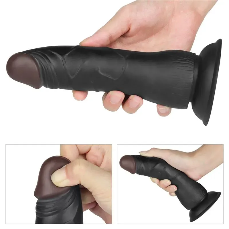 LOVETOY страпон с вибрацией, фаллоимитатор 19 см
