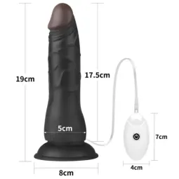 LOVETOY страпон с вибрацией, фаллоимитатор 19 см