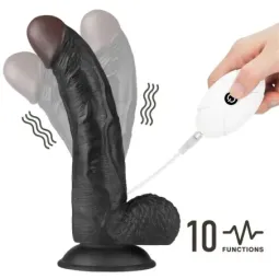 LOVETOY страпон 18 см с вибрацией, 10 функций