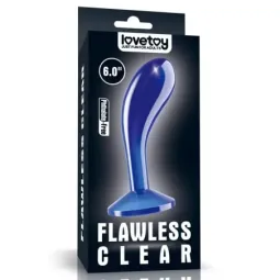 LOVETOY Flawless Clear Blue 6 анальная пробка