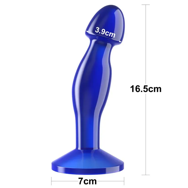LOVETOY Flawless Clear Blue 6.5 анальная пробка