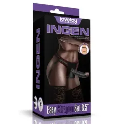 LOVETOY strapons ar 21,5 cm dildo
