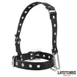 LATETOBED BDSM kaklasiksna ar deguna āķi