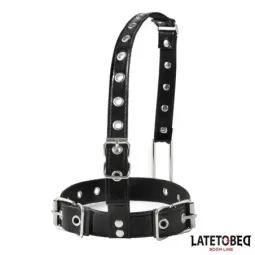 LATETOBED BDSM kaklasiksna ar deguna āķi