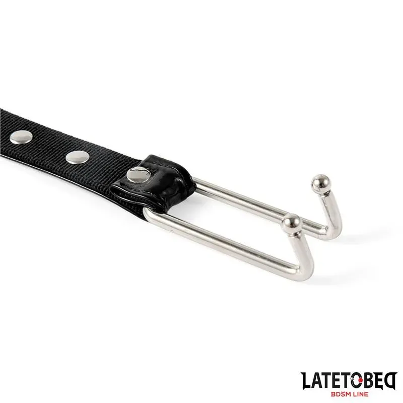 LATETOBED BDSM kaklasiksna ar deguna āķi