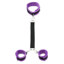 BONDAGE PLAY kakla siksna ar aprocēm un pavadu