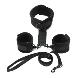 BONDAGE PLAY kakla siksna ar rokassprādzēm