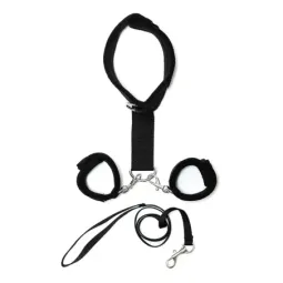 BONDAGE PLAY ошейник с наручниками и поводком