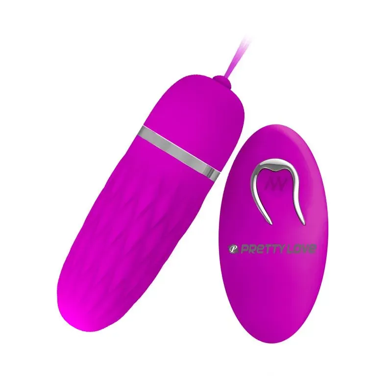 PRETTYLOVE Dawn виброяйцо с пультом, фиолетовое