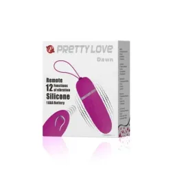 PRETTYLOVE Dawn виброяйцо с пультом, фиолетовое