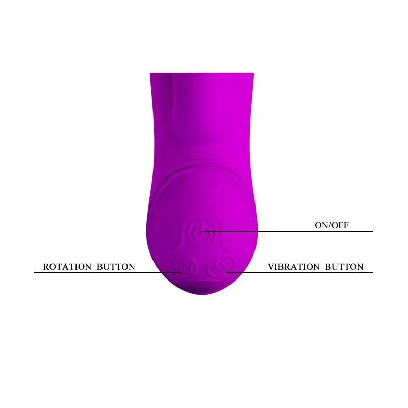 PRETTYLOVE Vibe and Rotator Mystic Purple vibrators