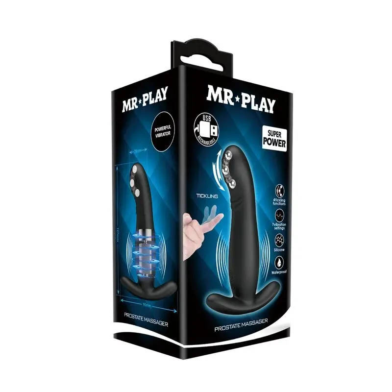 MR PLAY prostatas masieris ar vibrāciju