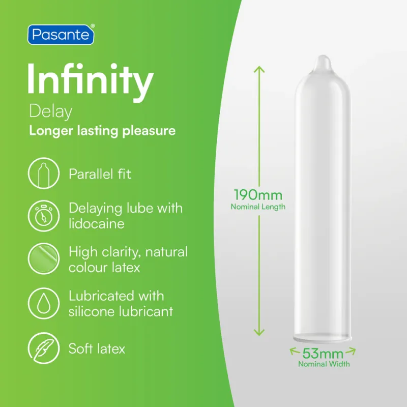 Pasante Delay Infinity 3 – pagarinoši prezervatīvi | Noks.lv