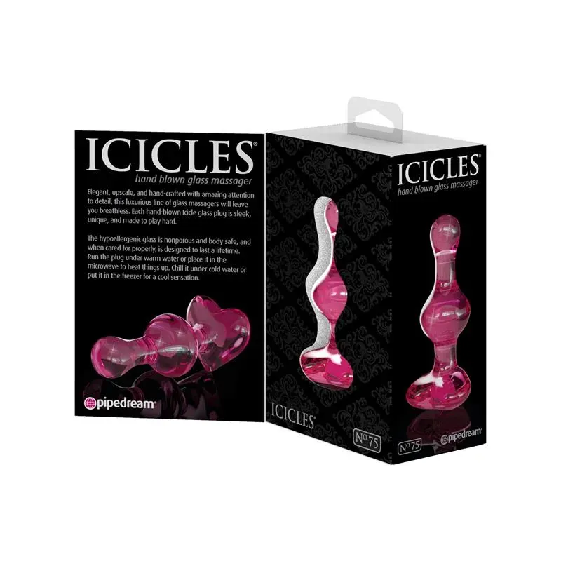 ICICLES No. 75 анальная пробка из стекла