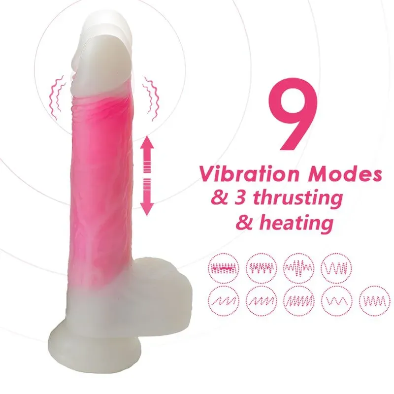 URBAN SKY dildo ar vibrāciju un sildīšanu 21,5 cm